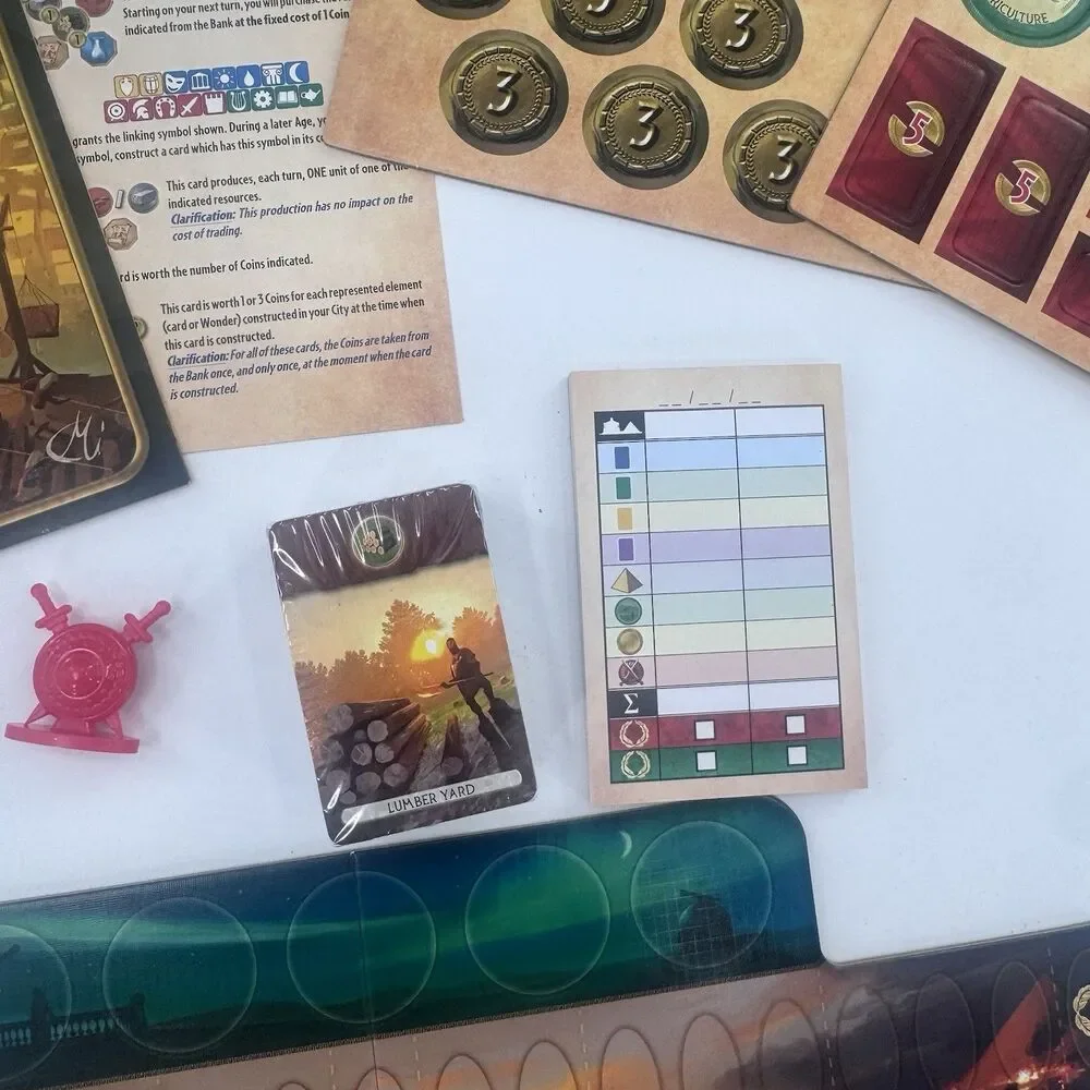 7 Wonders: Duel Board Game 2015 Best 2-Player Award Repos Production New